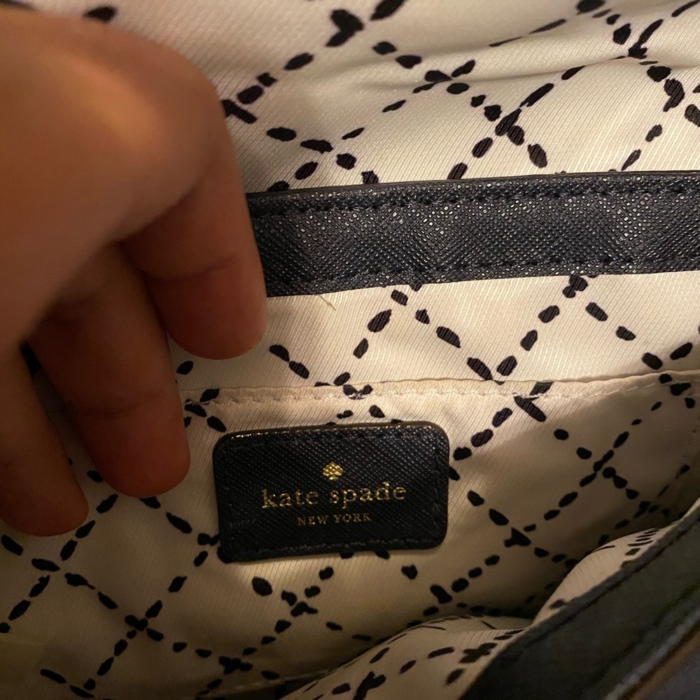 Kate Spade Navy Mini Leather Crossbody Purse - Picture 5 of 8